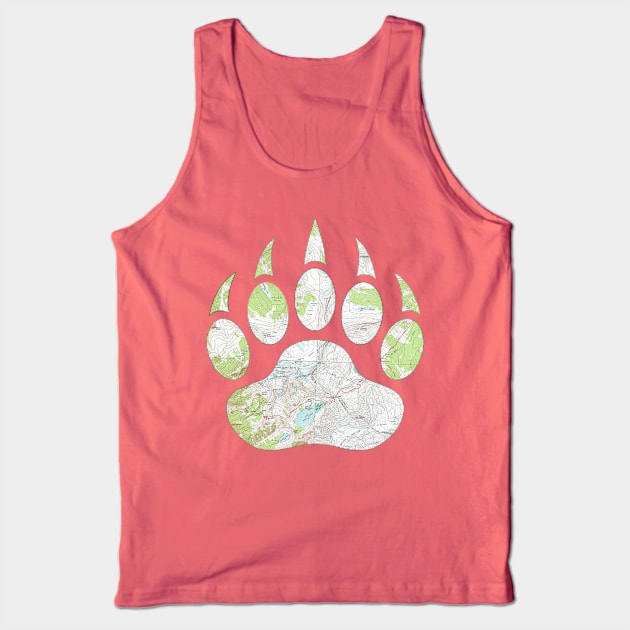 Glacier National Park Bear Paw Tank Top by TripleTreeAdv